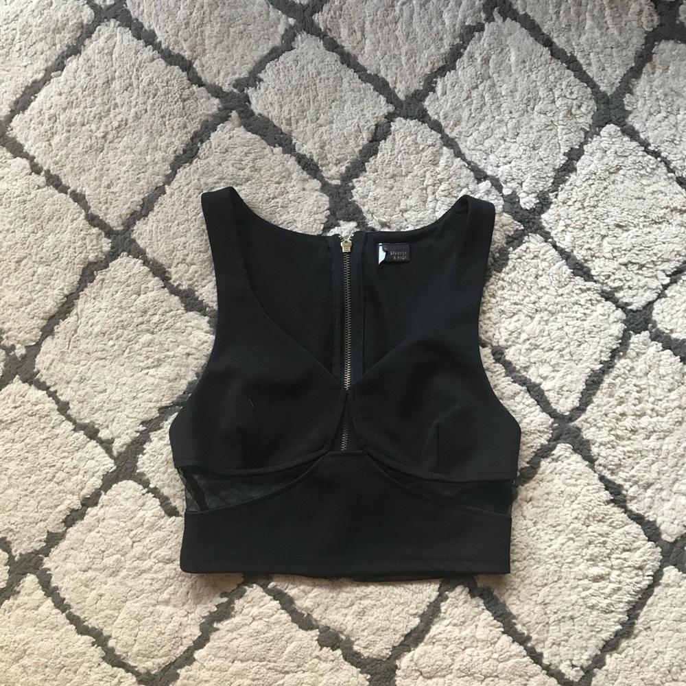 Sparkle & Fade crop top